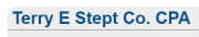 Terry E Stept Co, CPA